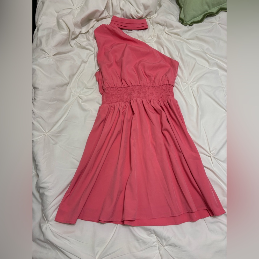 Pink Asymmetrical Dress